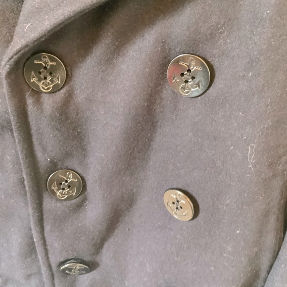 GAP Kids Navy Pea Coat in size medium - Picture 4 of 8